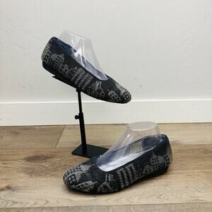 Colorwerks Vintage Black Beaded Skyline Slip On Flats Women’s Size 7.5